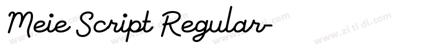 Meie Script Regular字体转换 Meie Script Regular字体转换